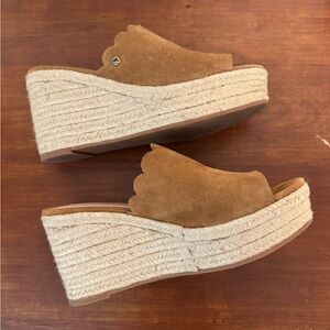 Kate Spade Brown Espadrille Wedges